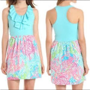 NWOT Lilly Pulitzer Danita Dress In Tourquoise Cha Cha Sz S